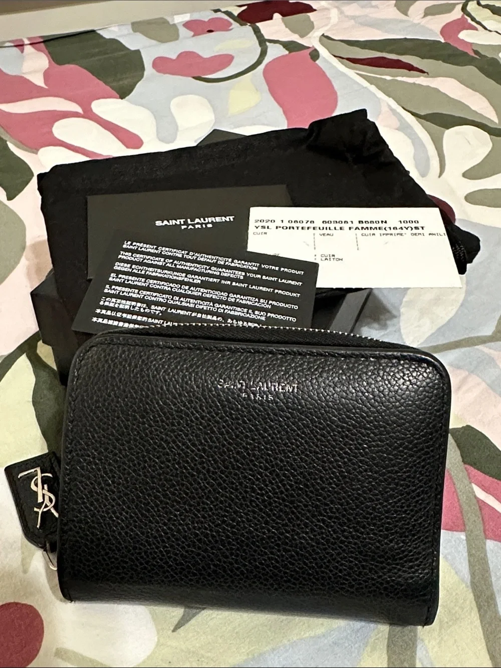 Saint Laurent compact zip
